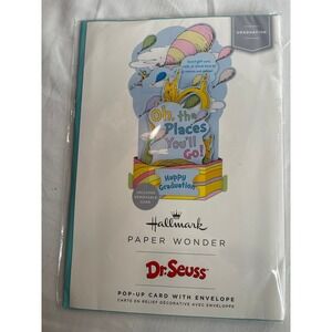 Hallmark Paper Wonder Dr Seuss Oh the Places Youll Go Pop Up Graduation Card